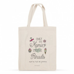 Sac tote-bag : Chez mamie...