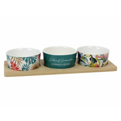 Plateau bambou "Tropical"