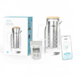 Carafe filtrante sans pile + cartouche ovale blanc soudée - Super