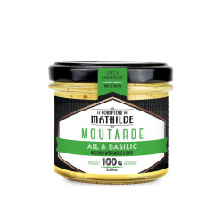 Moutarde Ail et Basilic - 100g