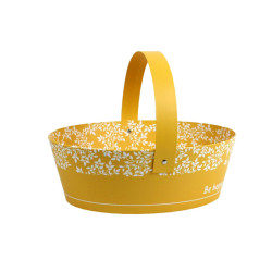 Panier ovale "Be HAPPY"