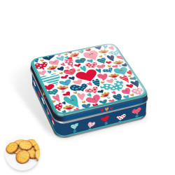 Boite carrée coeurs Lali...