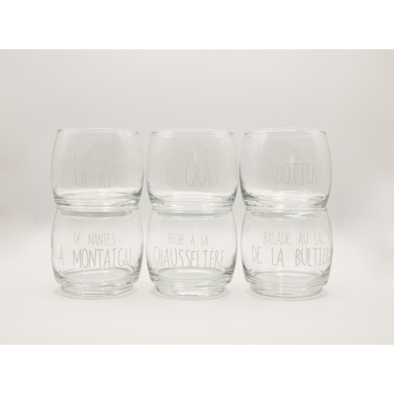 Lot 6 verres Château de Choignon - Plaisirs & Partages