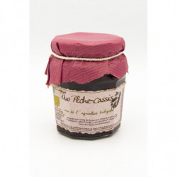 Confiture Duo Pêche Cassis Bio